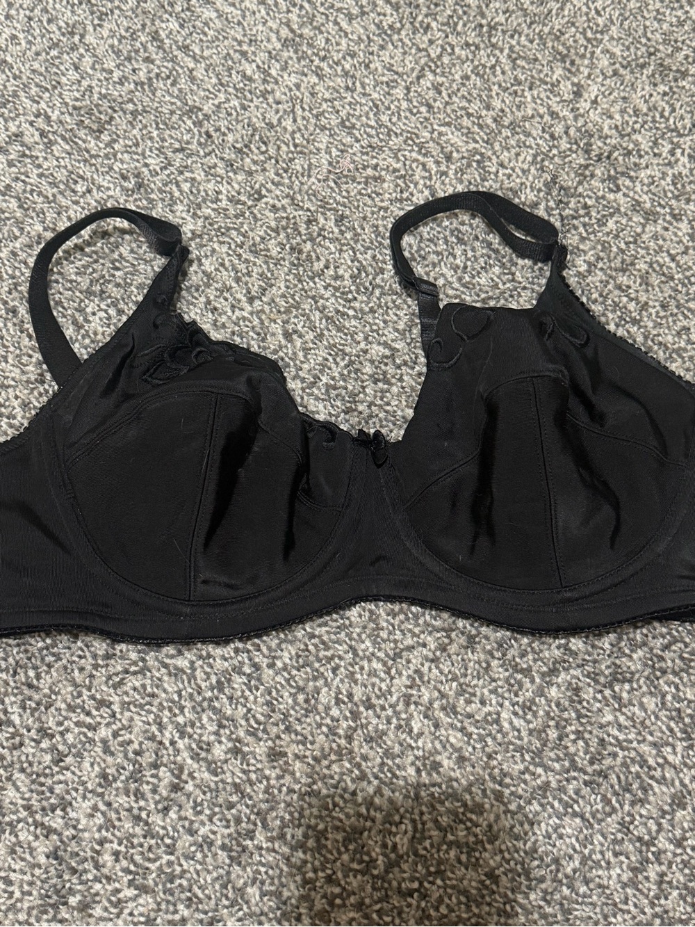 Black Full-Coverage Underwire Bra